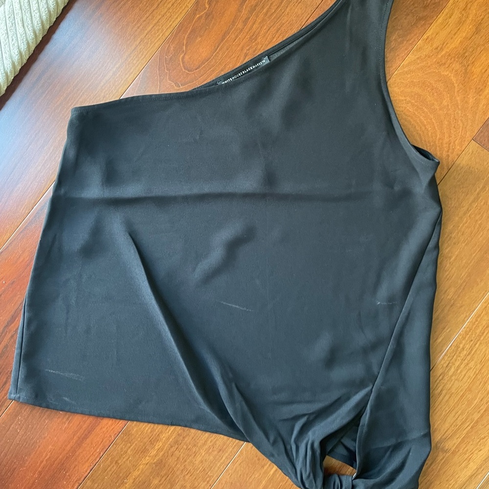 Black one shoulder top